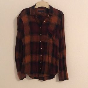 Aeropostale fall colors flannel.